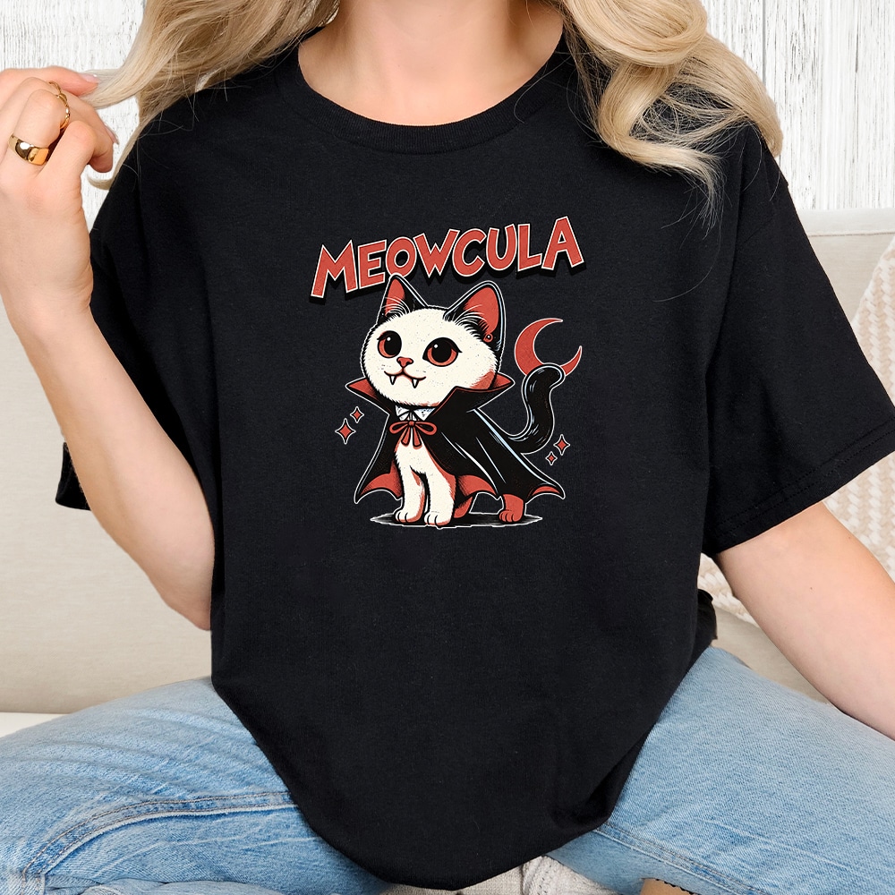 Comfort Colors Meowcula Vintage Washed Tee - Black