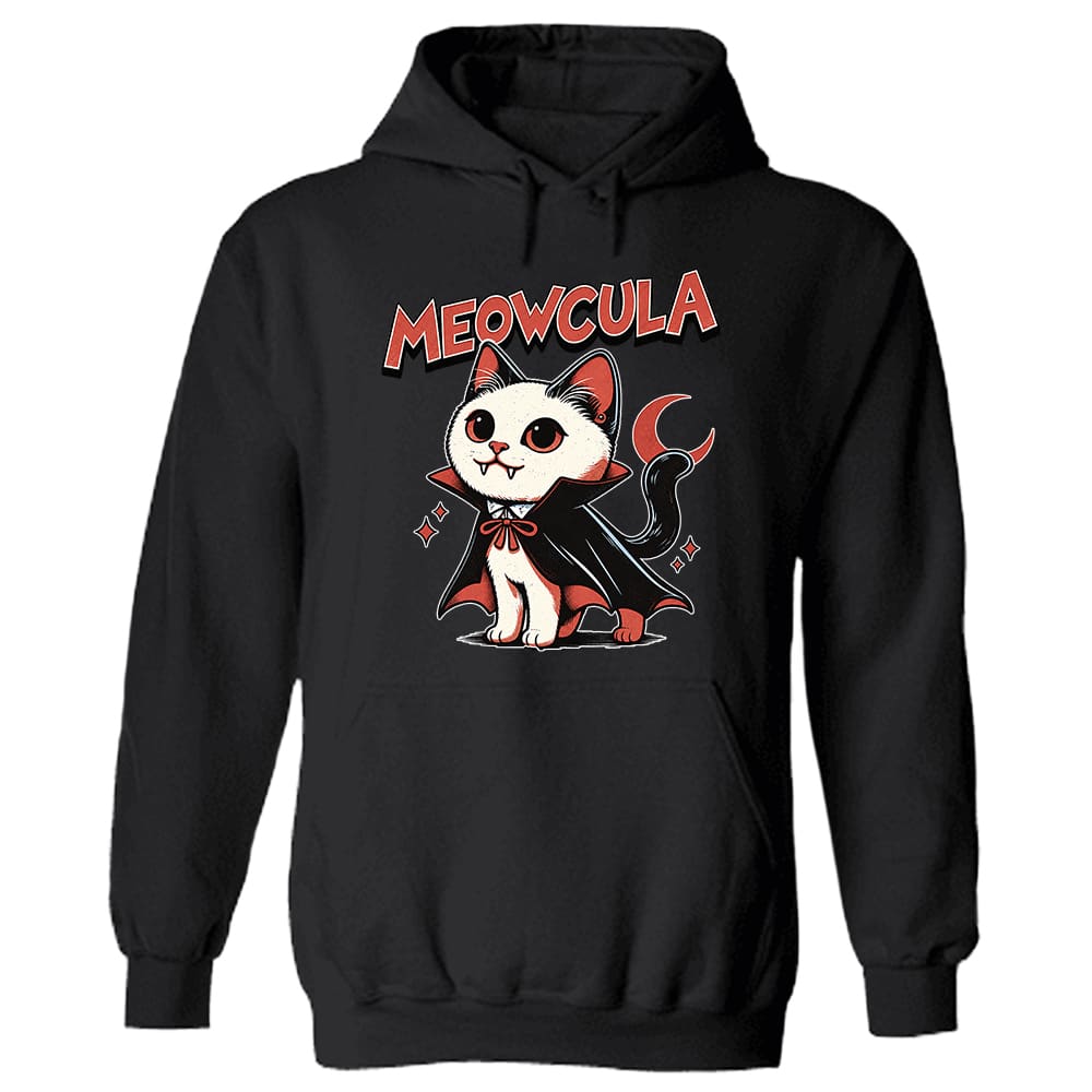 Meowcula Hoodie Black