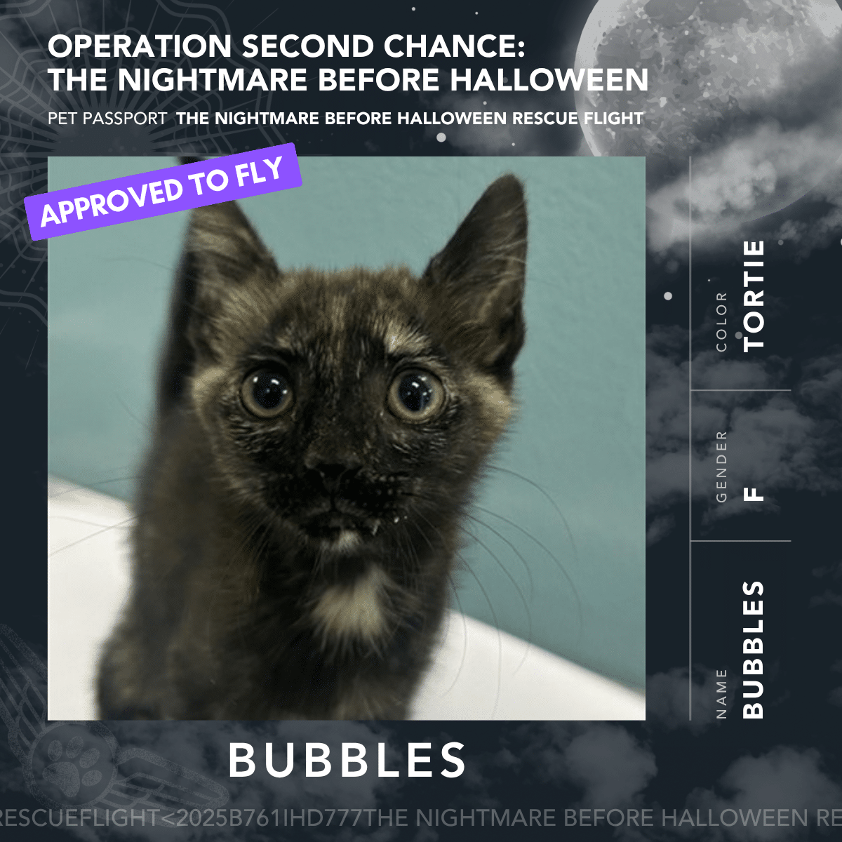 Bubbles - Rescue Flight Passports