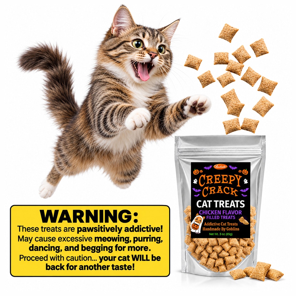 COMING SOON! iHeartCats Creepy Crack Cat Treats - Chicken Flavor Filled Treats - Image 2