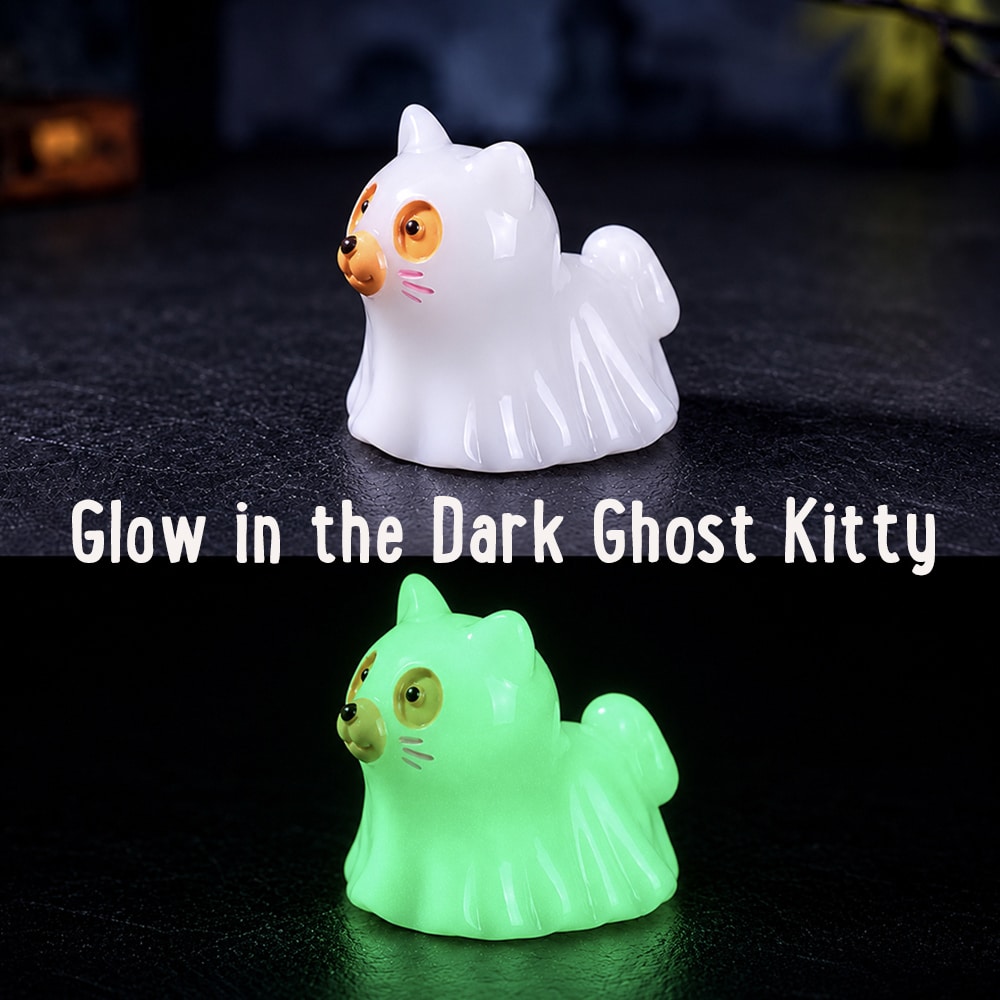 Boo-tiful Kitty Glow-in-the-Dark Ghost Cat Figurine