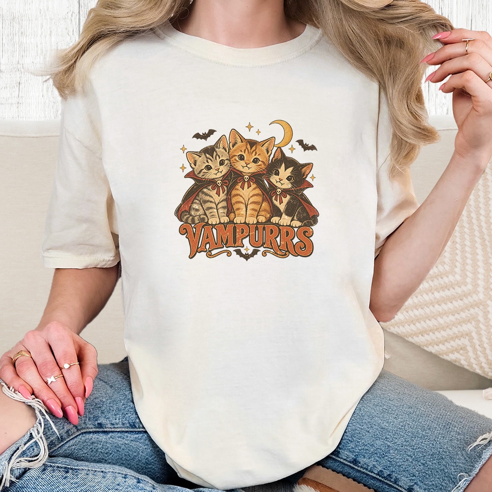 Comfort Colors Vampurrs Vintage Washed Tee - Ivory