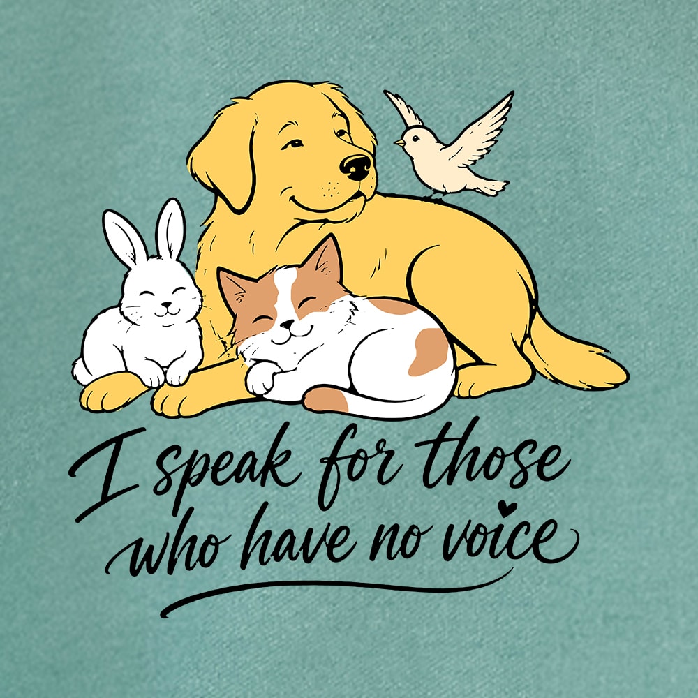 Comfort Colors I Speak For Those Who Have No Voice Premium Sweatshirt - Light Green - Image 2