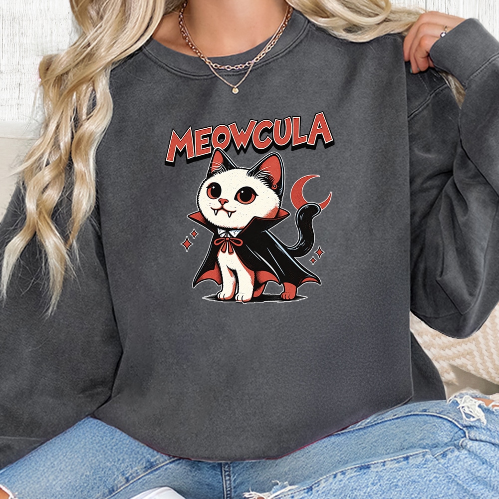 Comfort Colors Meowcula Premium Sweatshirt - Pepper
