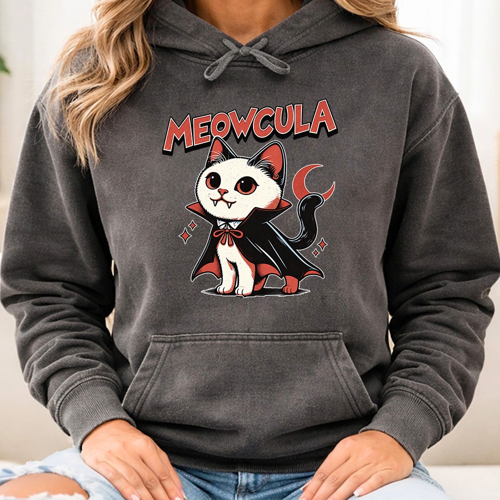 Comfort Colors Meowcula Premium Hoodie Pepper