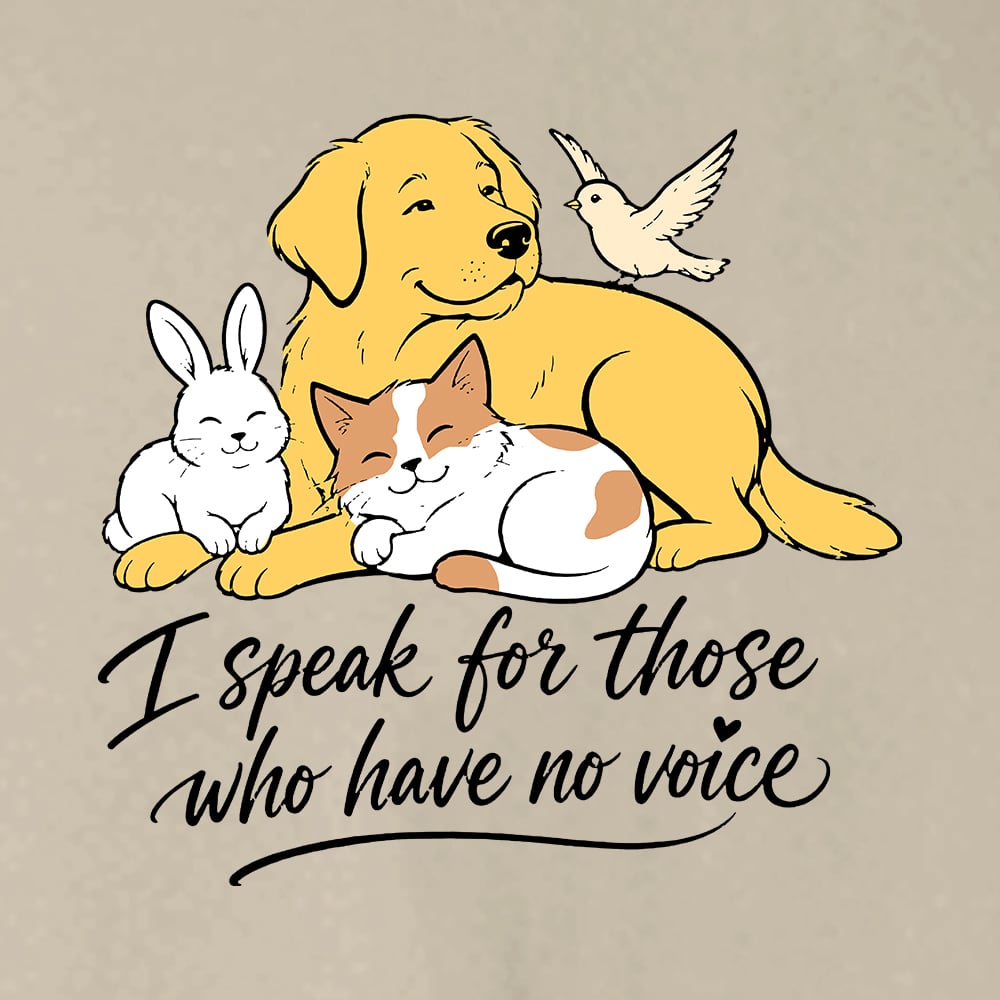 I Speak For Those Who Have No Voice Sweatshirt Sand - Image 2