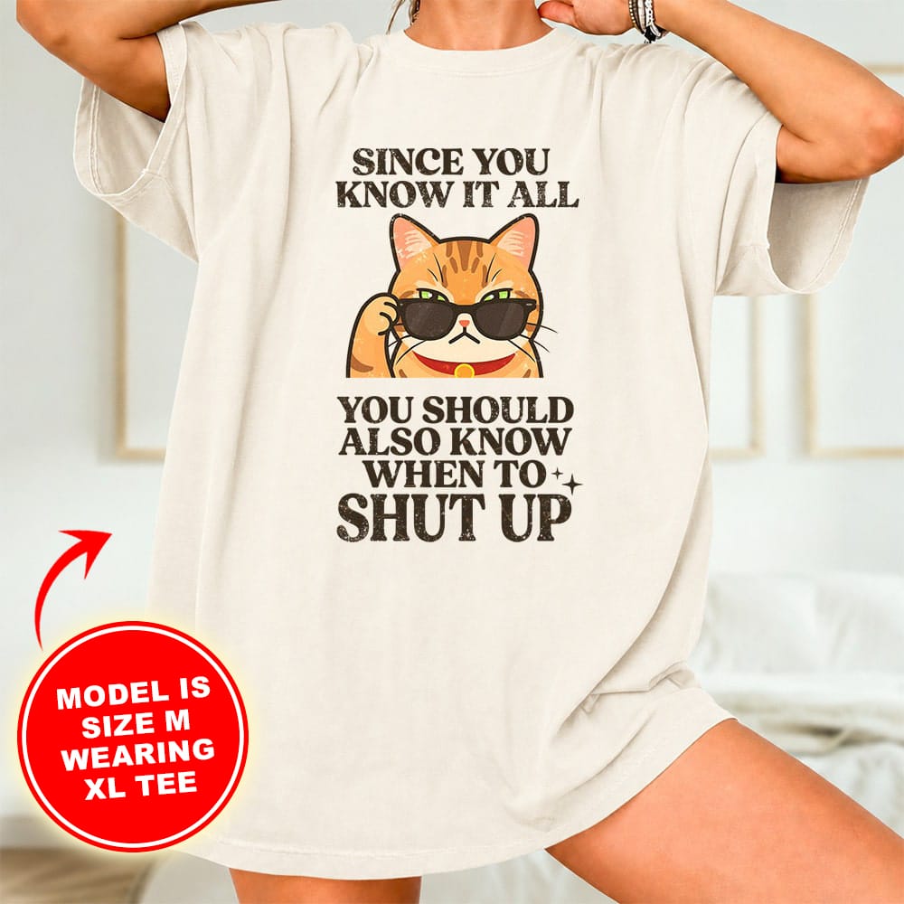 Comfort Colors Since You Know It All Vintage Nightshirt Tee - Ivory