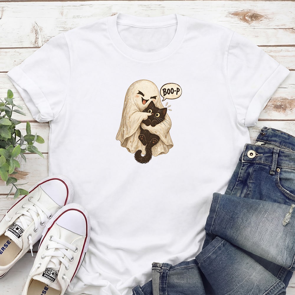 Ghost Snuggle Boo-p Standard Tee White