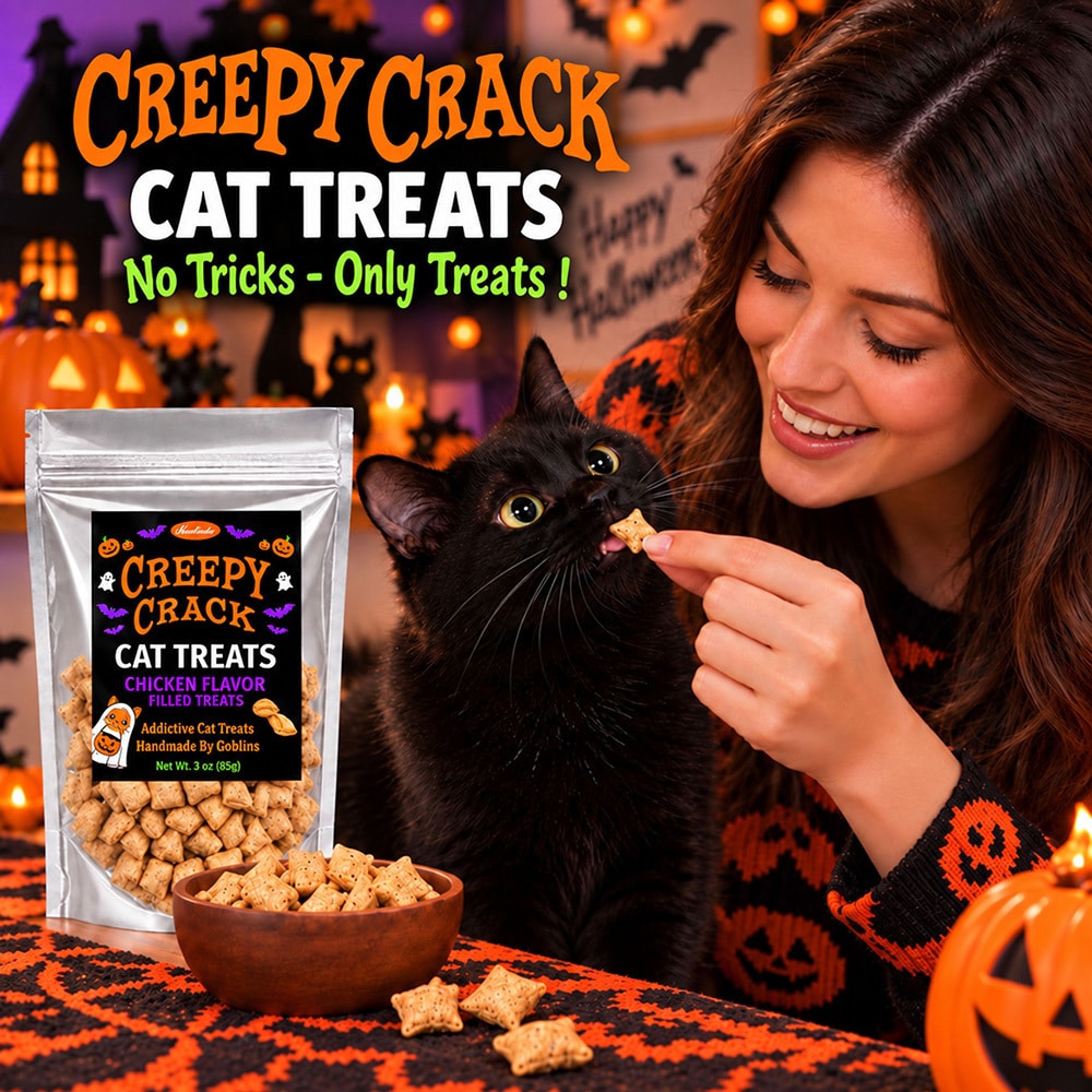 COMING SOON! iHeartCats Creepy Crack Cat Treats - Chicken Flavor Filled Treats - Image 4