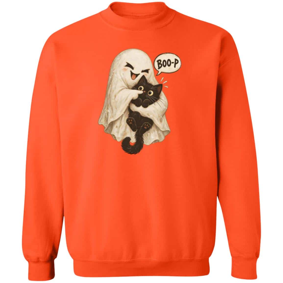Ghost Snuggle Boo-p Sweatshirt Orange