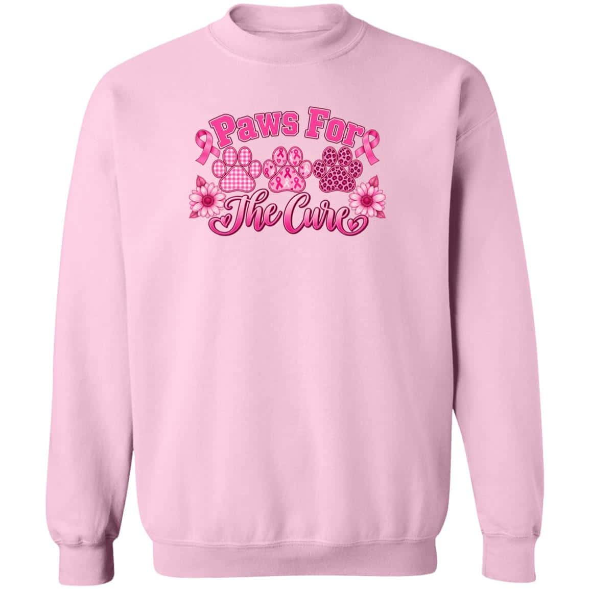 Paws For The Cure Sweatshirt Light Pink