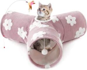  Tempcore Cat Tunnel, 3-Way Collapsible Toy