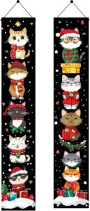 Saoplasa 2PCS Christmas Porch Banner