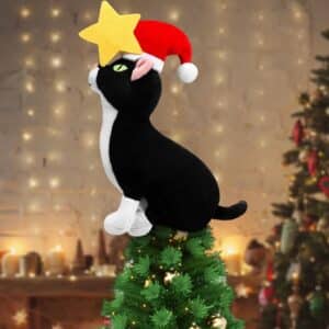 Shappy Black Cat Tree Topper
