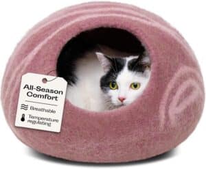 MEOWFIA Cat Cave - New Zealand Wool Bed 