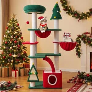 SHA CERLIN 67in Tall Cat Tree/Climbing Tower 