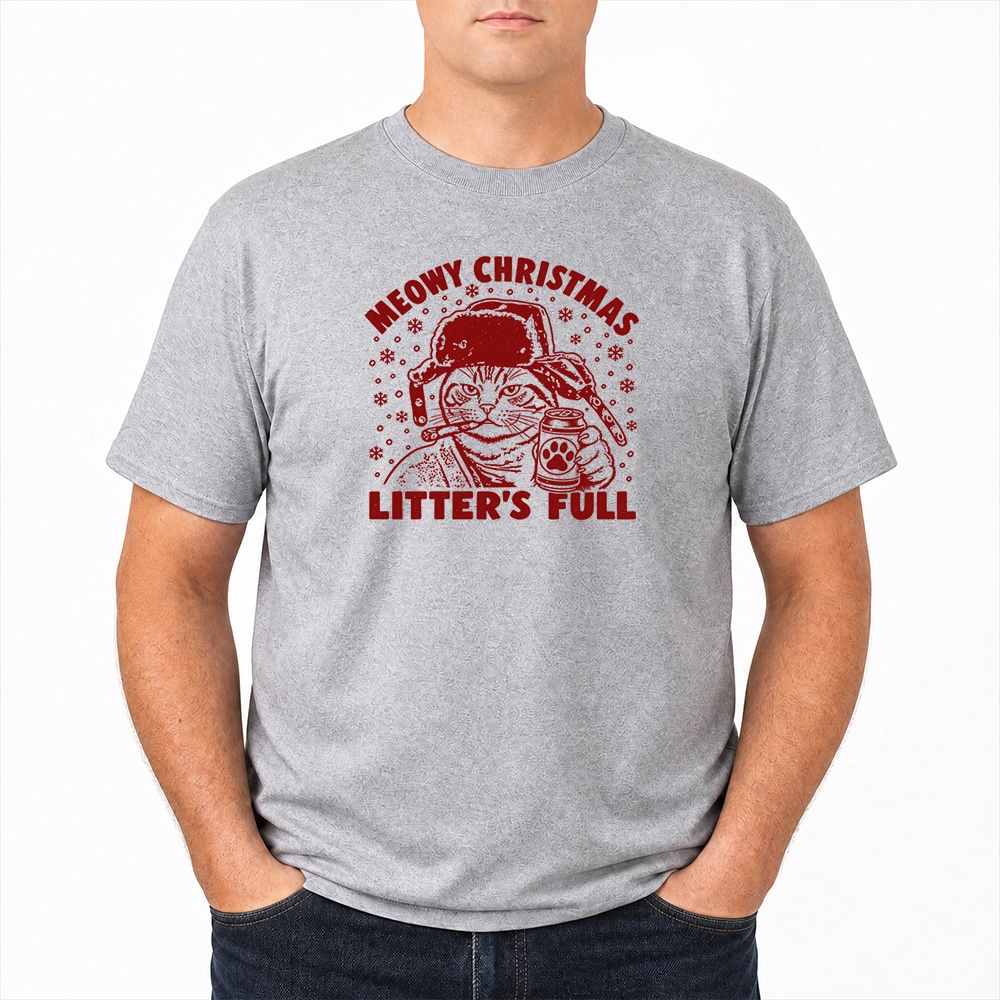 Litter’s Full Standard Tee Grey with Red