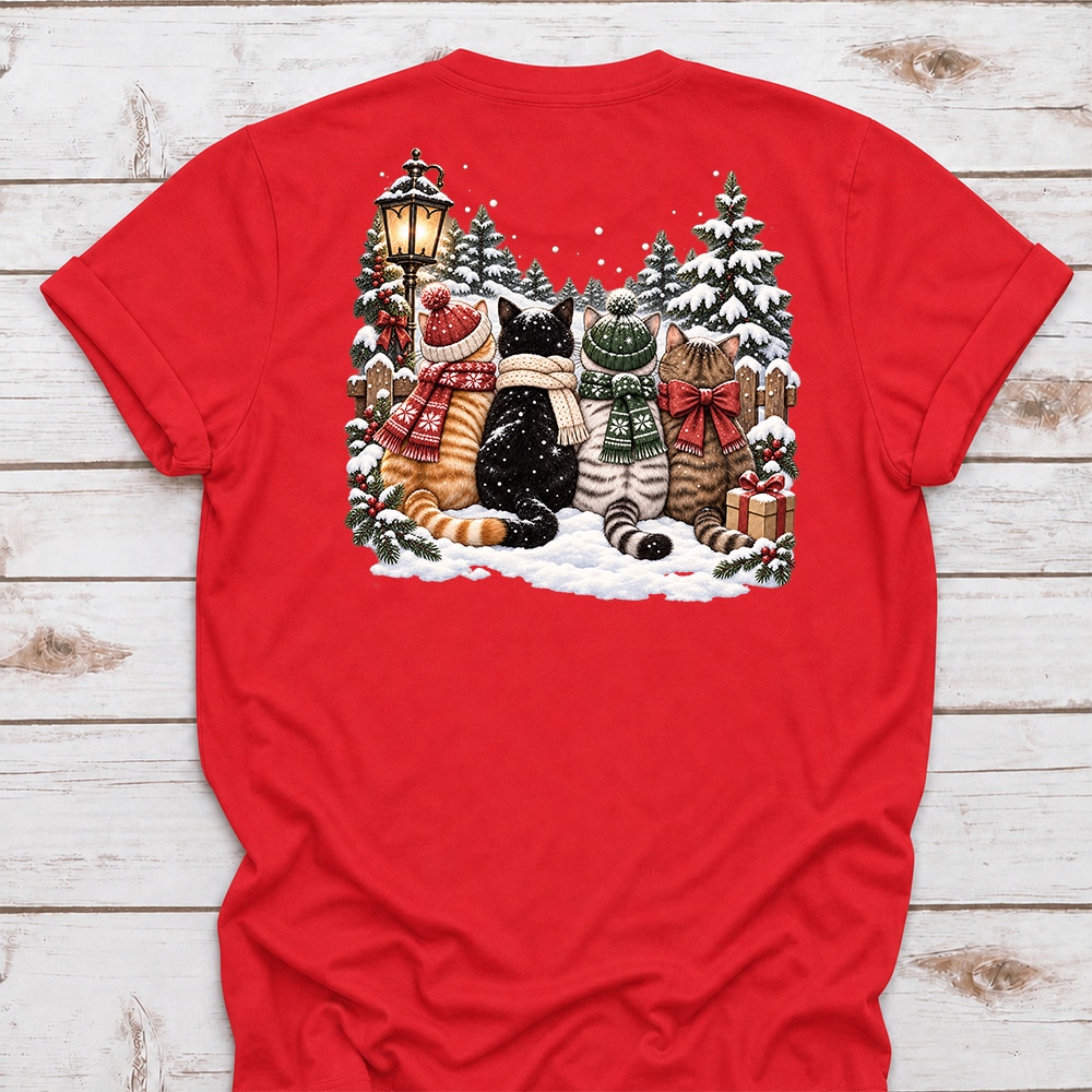 Winter Wonderland Buddies Standard Tee Red - Image 2