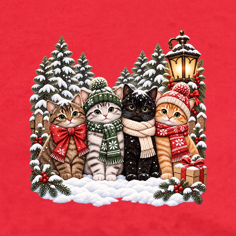 Winter Wonderland Buddies Standard Tee Red - Image 4