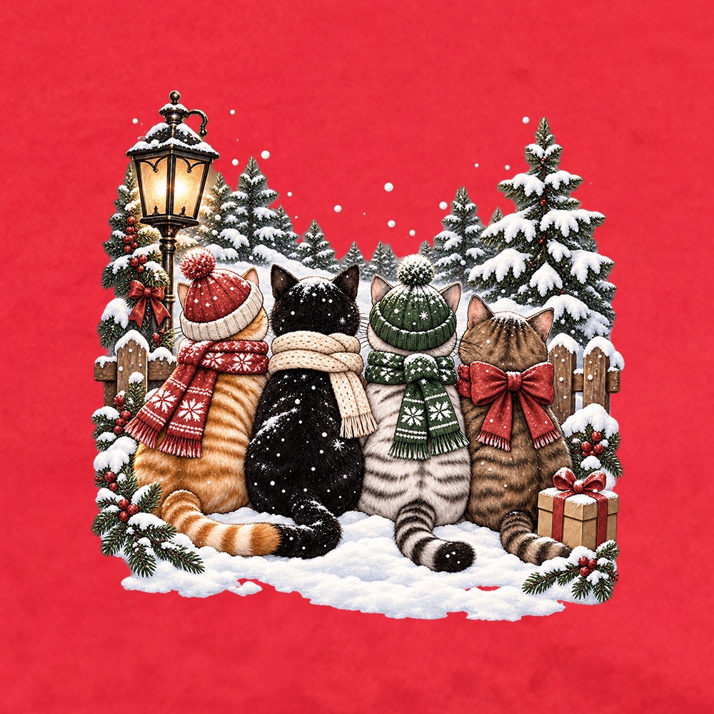 Winter Wonderland Buddies Standard Tee Red - Image 3