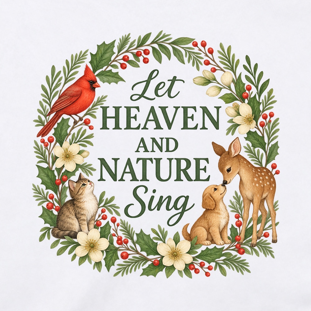 Let Heaven And Nature Sing Standard Tee White - Image 2