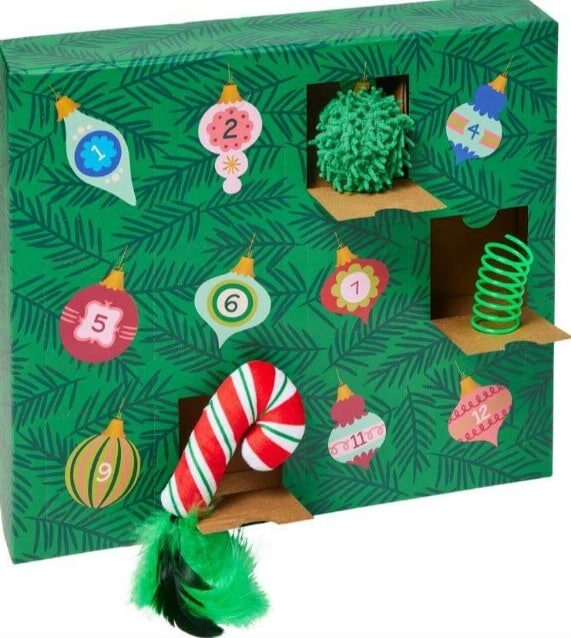 Frisco Christmas Advent Calendar for Cats 12-count holiday treat countdown calendar